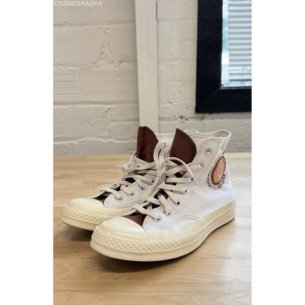 Converse White Men's A05681C Chuck 70 High Clubhouse Oak - Size 5
